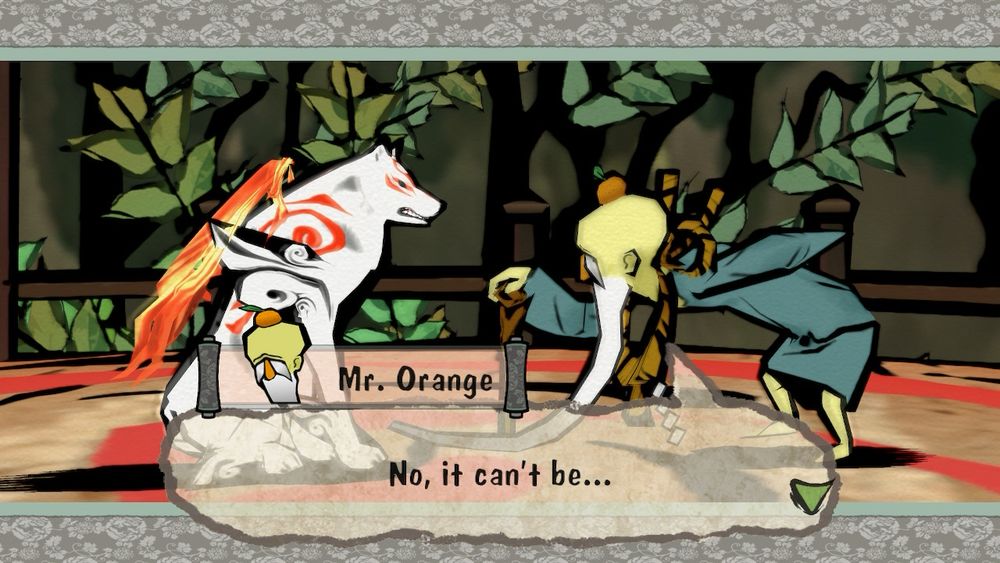 Picture of Okami video game HD re-release on Nintendo Switch.
