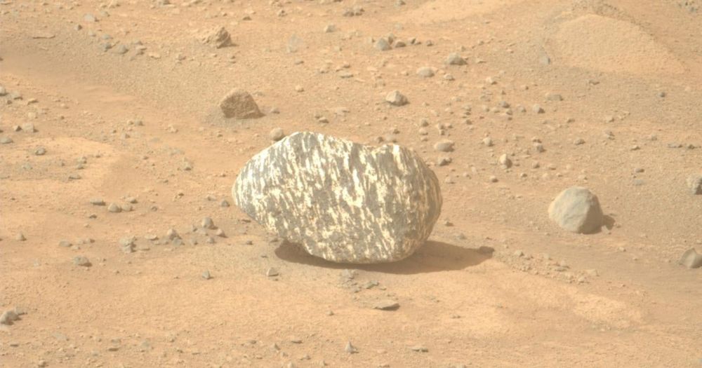 So einen Zebra-Stein hat man auf dem Mars noch nie gesehen