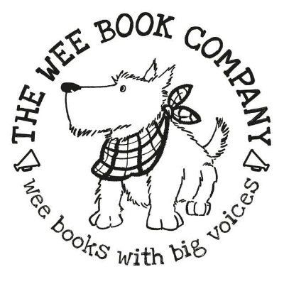Company logo with a Scottie dog surrounded by the words "The Wee Book Company, wee books with big voices"