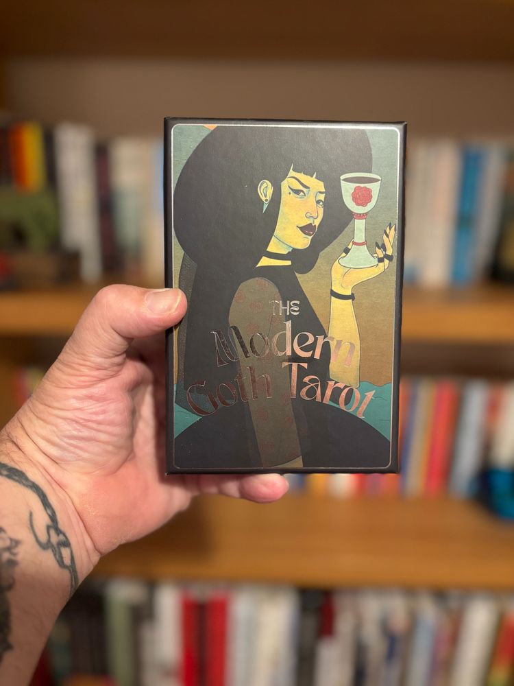 Front of the box for The Modern Goth Tarot