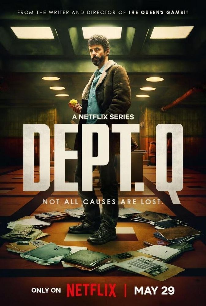Netflix image of the main cast members of the TV series Dept Q. 
