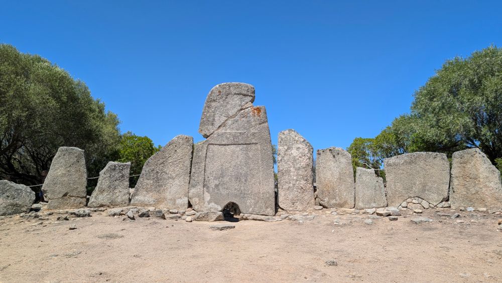 Tomba di Giganti di Li Lolghi, Sardinia. 