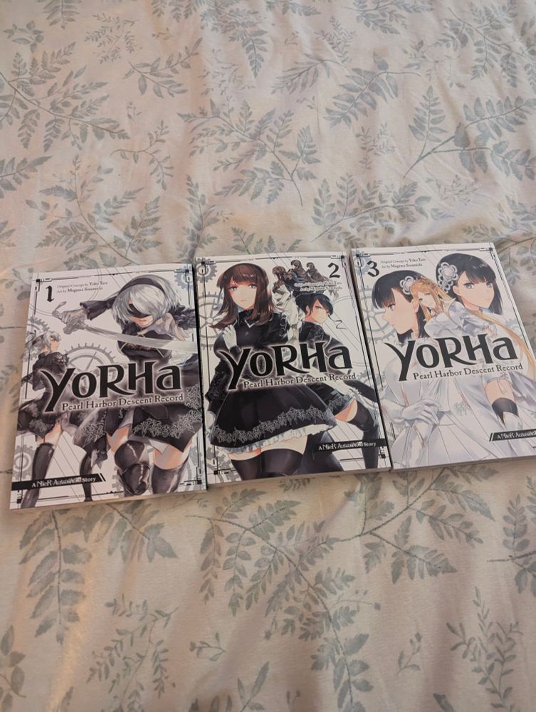 Nier Automata Pearl harbor descent record manga trilogy.