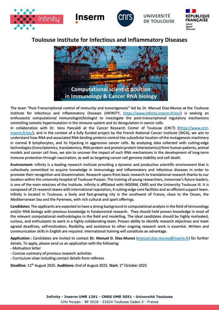 Research scientist in Cancer and RNA immunobiology