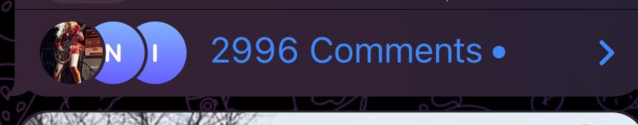 Screenshot aus der Gruppe OF Telegramgruppe: „2996 Comments“