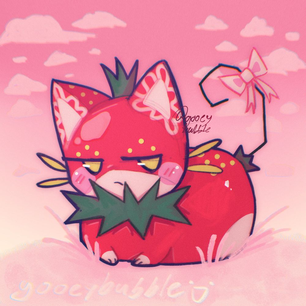 Strawberry cat