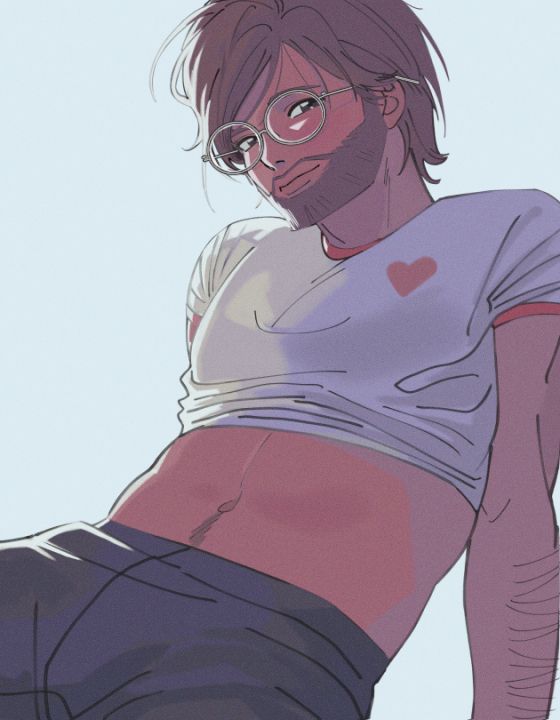Ivan from Cupid's Chatroom in a crop top! 
