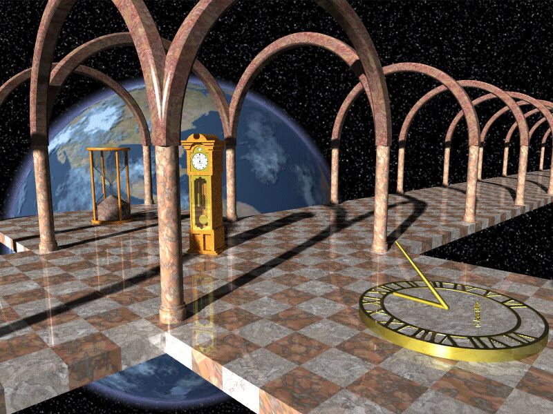 Just your basic Time Crossroads in space, representing the shift in time and fortune we are about to experience