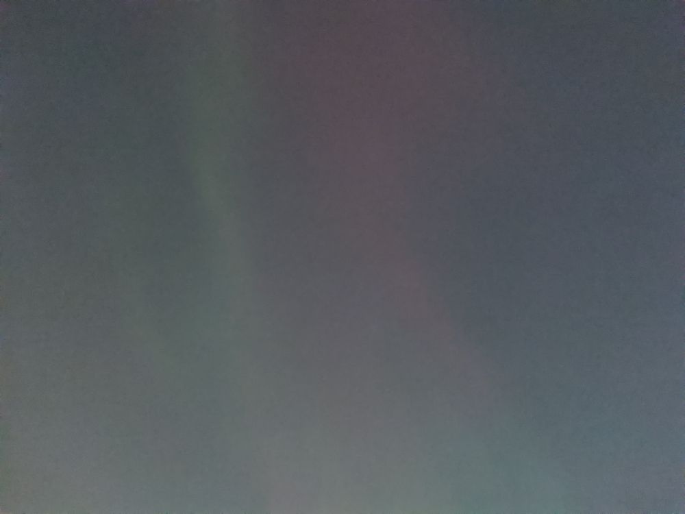 attempting to use night mode, ribbons of green with way more visible red