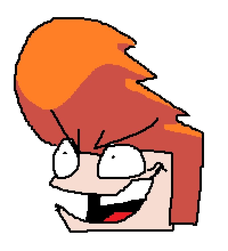Ceda with an even more insane grin; now he is laughing mockingly at you.