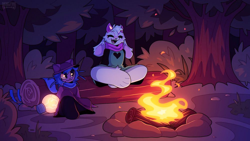 Characters featured are Ralsei from Deltarune and Niko from OneShot