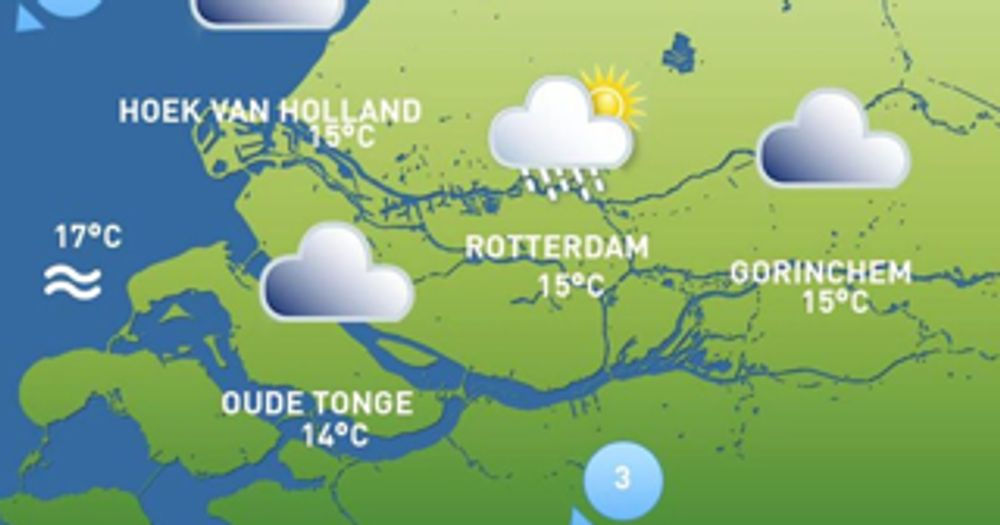 Het weer van vandaag: veel bewolking, misschien wat zon