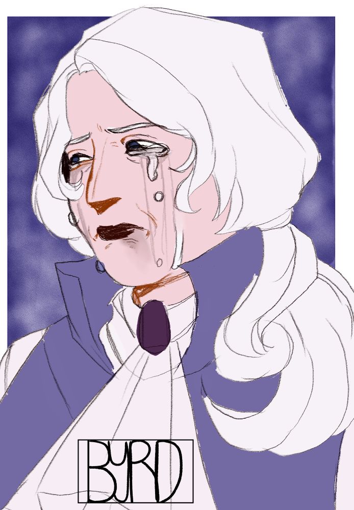 Willow Schnee is crying and smudging her makeup. She looks to the left with a sorrowful expression.