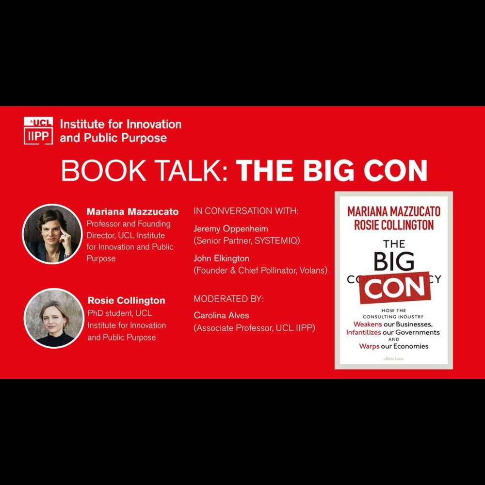 Book Launch: The Big Con at UCL