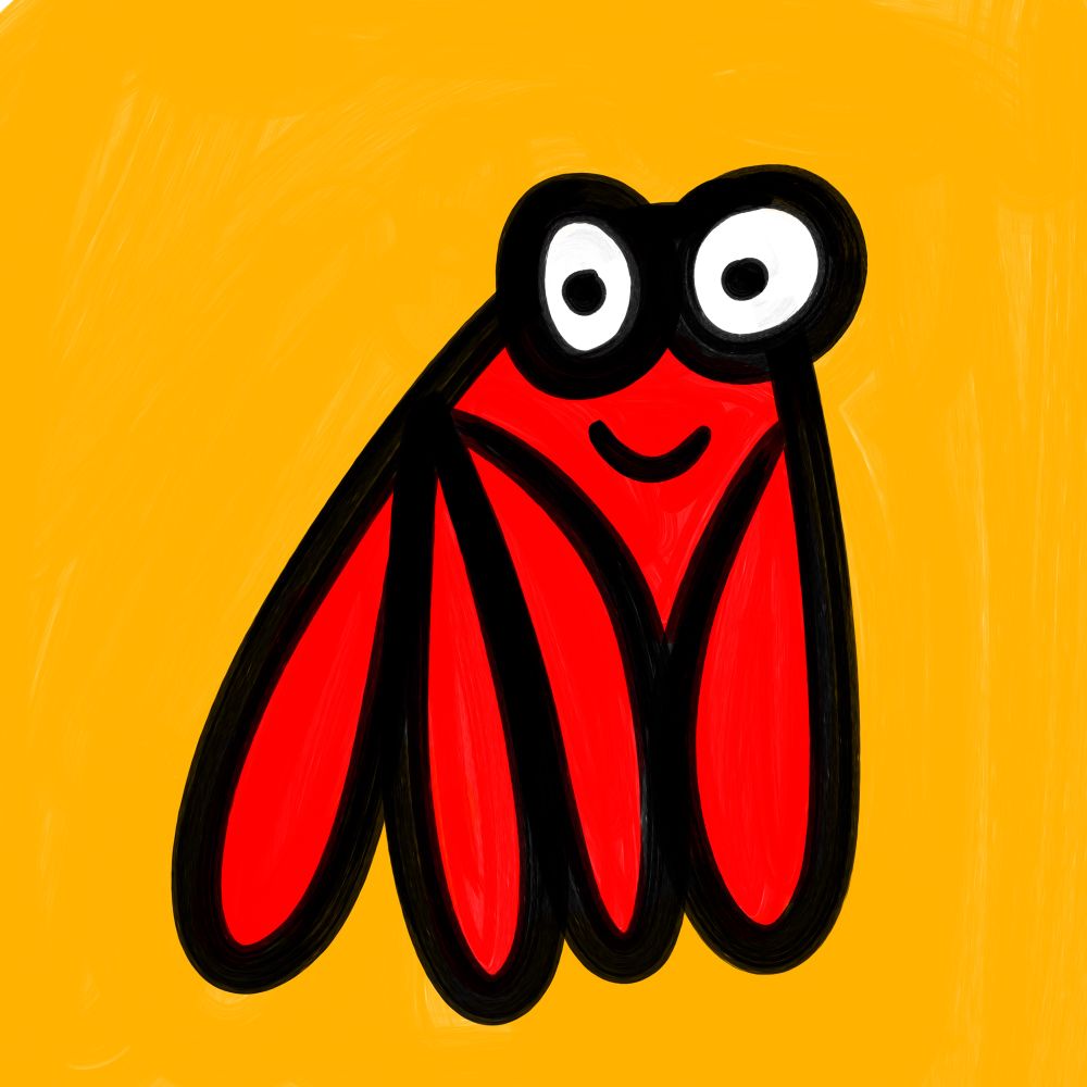 A cartoon illustration of a crab 
