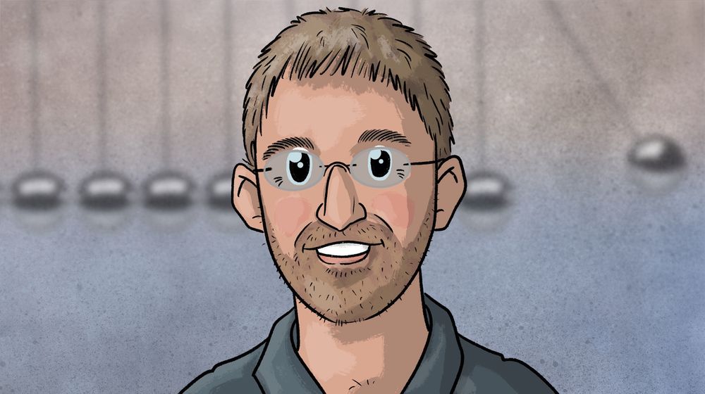 Porträt im Comic-Stil von Florian Aigner.