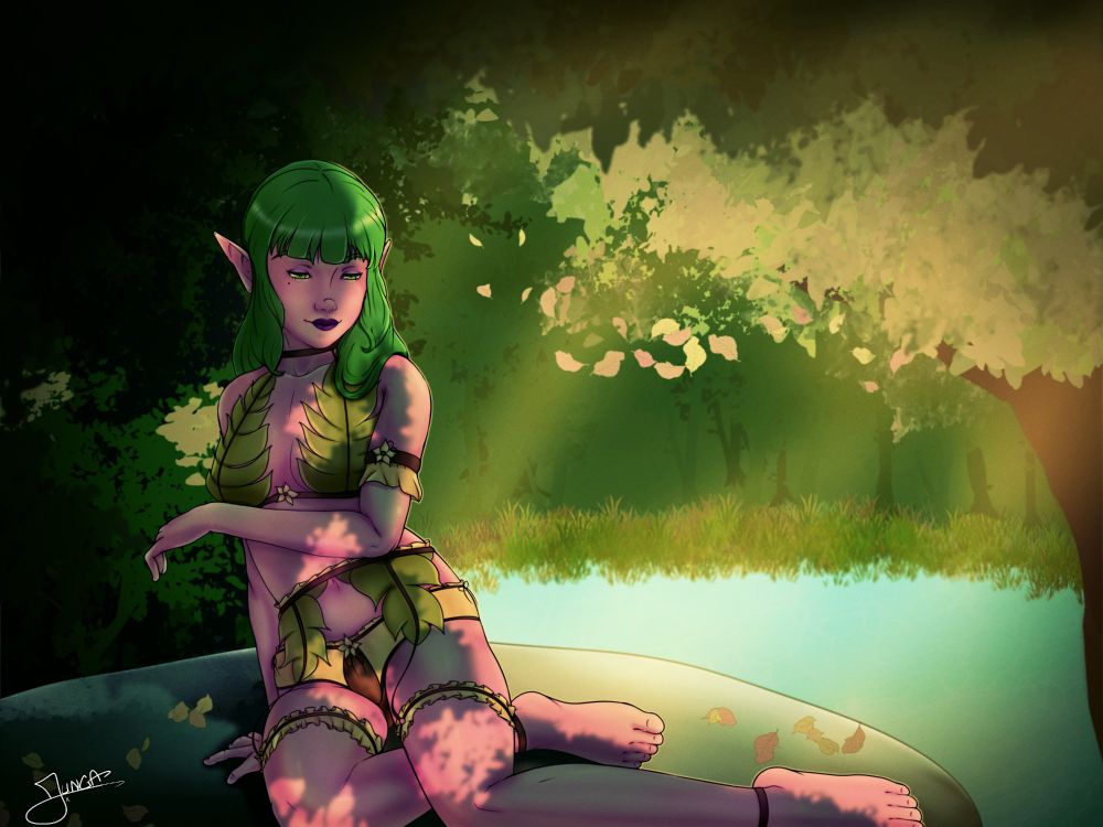 Meri, a friend's OC and part of an art trade