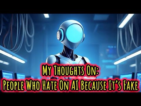 My Thoughts On: People Who Hate On AI Because It’s Fake [Discussion] (With Texts & Background Music)