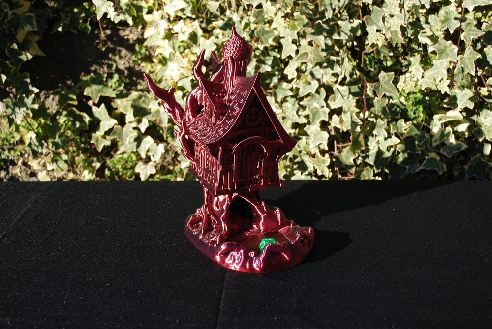 baba yaga dice tower with chicken legs