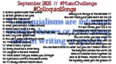 Music Challenge for Sept