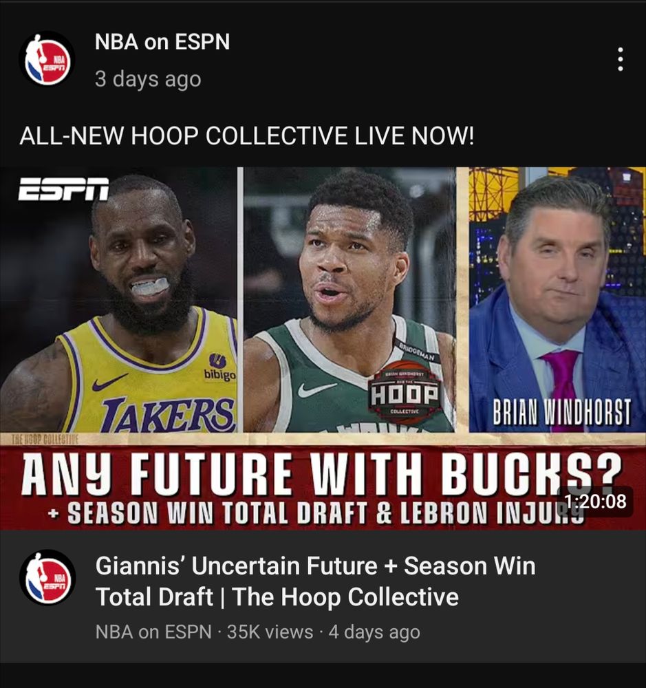 Hoop collective "any future with bucks" 3 days ago 