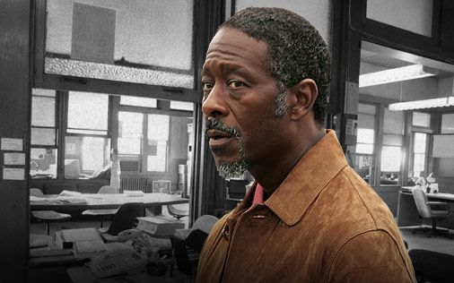 Detective Lester Freamon from The Wire staring suspiciously 