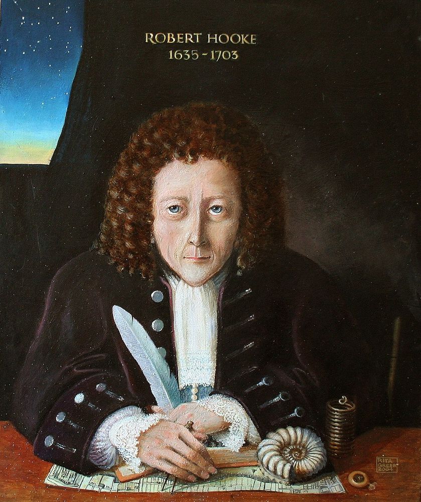 Portrait of Robert Hooke by Rita Greer