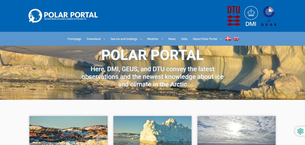 The new Polar Portal start page
