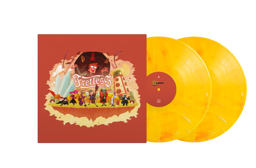 an image of the Fretless vinyl with its cover.