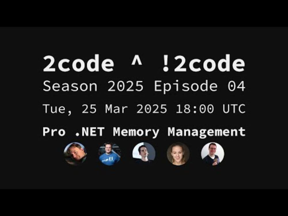 2code ^ !2code [S2025E04] Pro .NET Memory Management