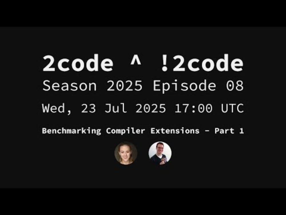 2code ^ !2code [S2025E08] Benchmarking Compiler Extensions - Part 1