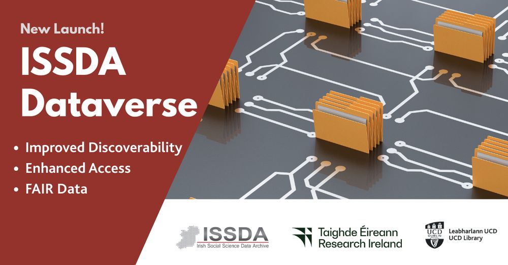 A graphic announcing ISSDA Dataverse launch with relevant logos.