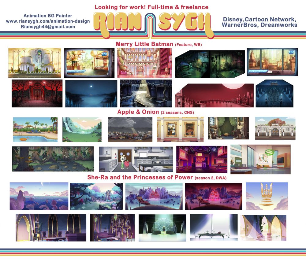This is my Looking for BG Paint Work Flyer. The artwork shown is technically impressive and extremely desirable. The entire thing emits a  profound aura of Perfect Candidacy For Your Open BG Paint Positions. You feel very strongly, having now viewed this flyer, that you deeply wish to pay me large sums of money so that I will paint backgrounds on your animated show or feature.