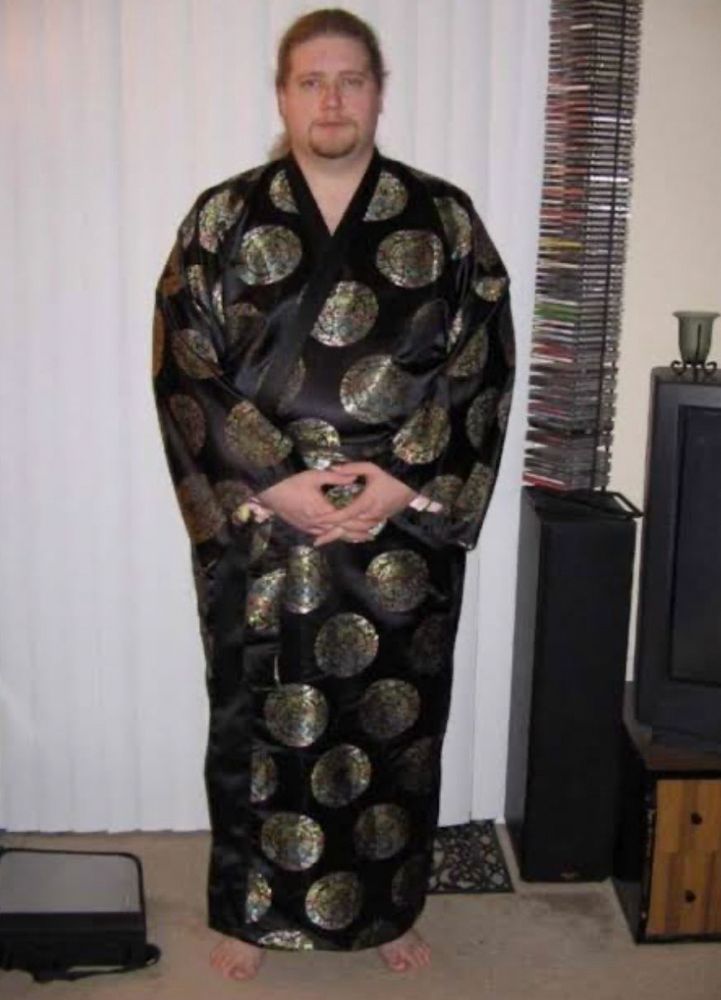 white guy in a kimono