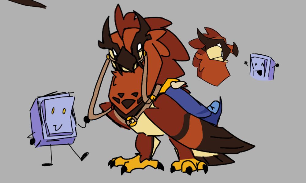 Bottom Left: Liy holding the reigns of one of the bearded vultures. Yes, that vulture is her's. 

Top Right: Liy is having fun with her vulture :D