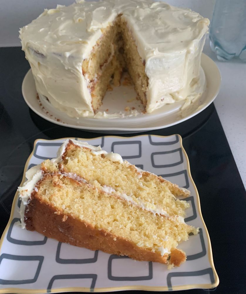 An Orange Creamsicle Cake. 