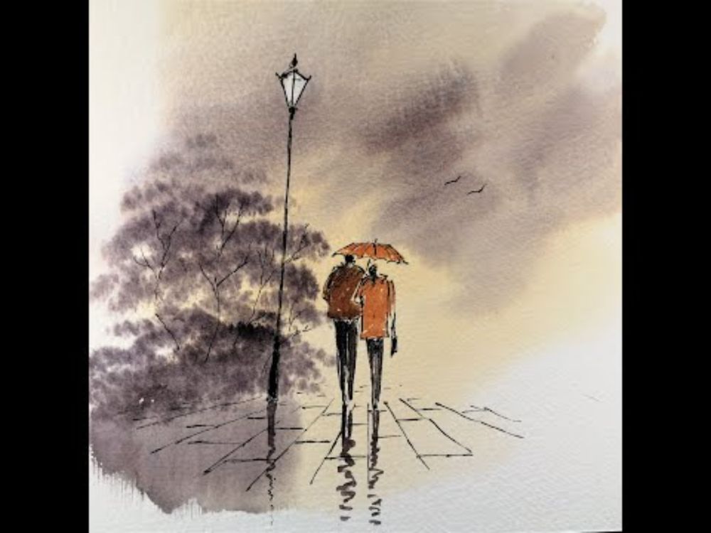 Watercolour doodles   Human figures