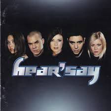 Here’say album featuring the members on the cover all looking as if they hate everyone.
