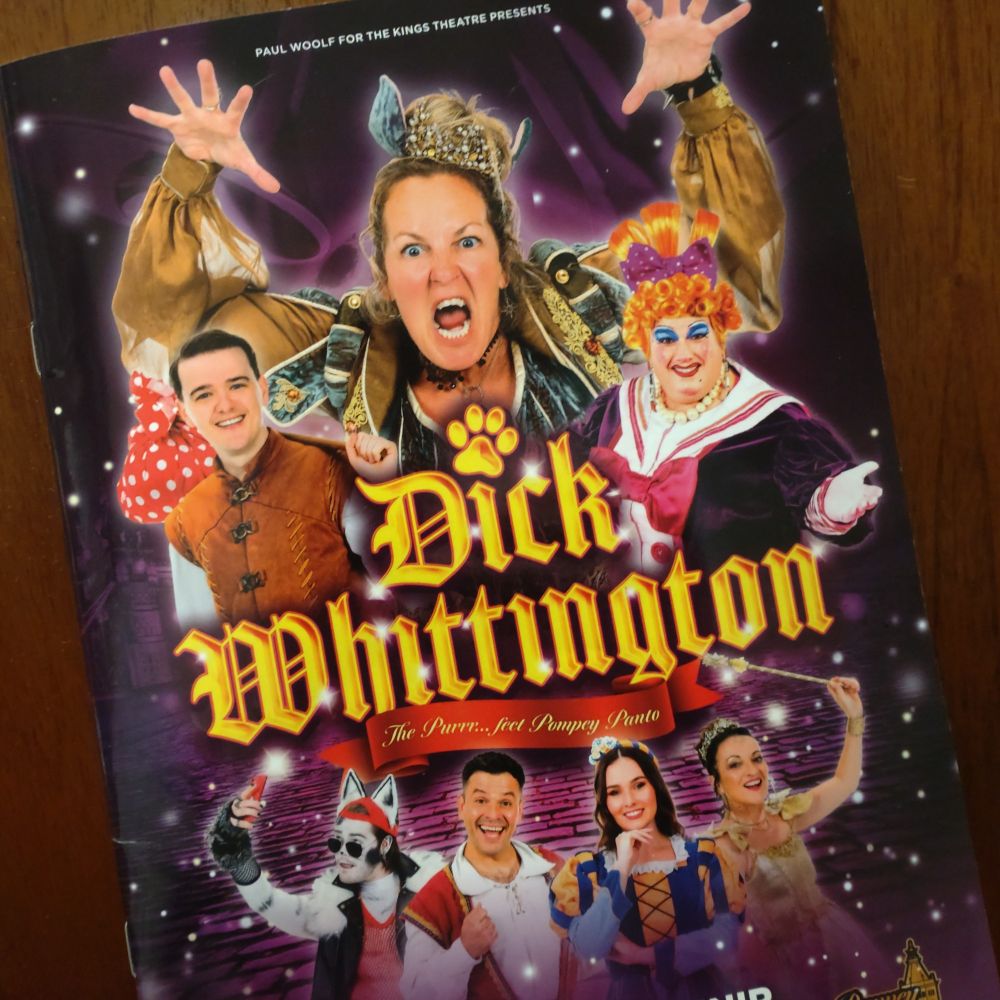 Dick Whittington pantomime program from Kings Theatre, Portsmouth.