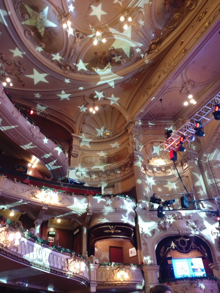 The auditorium celling at the Kings Theatre