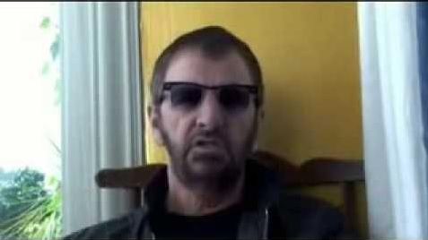 Image of Ringo Starr (not pictured: peace, love) warning you