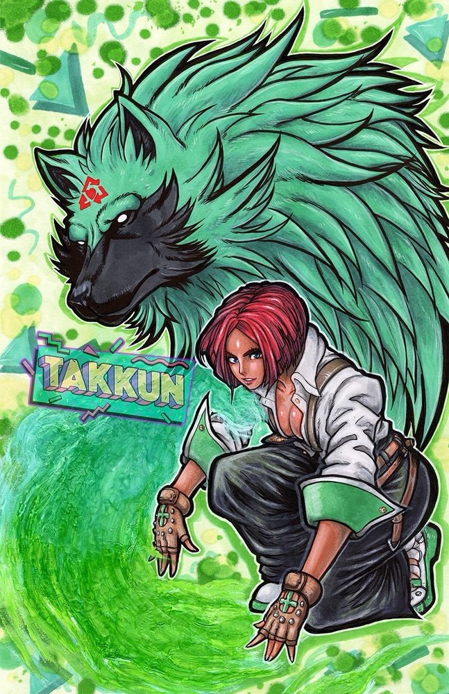 Giovanna from Guilty Gear Strive drawn with Copic markers by Takkun