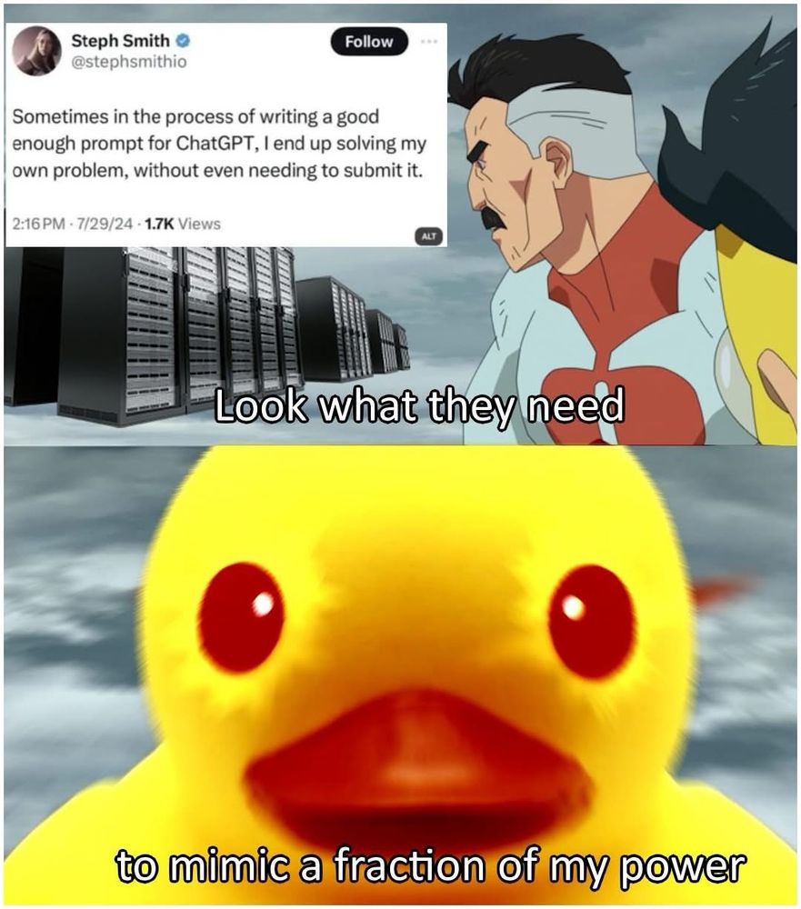Rubber duck the problem before you try to use AI on it because otherwise you’re not going to know the problem you’re trying to solve.