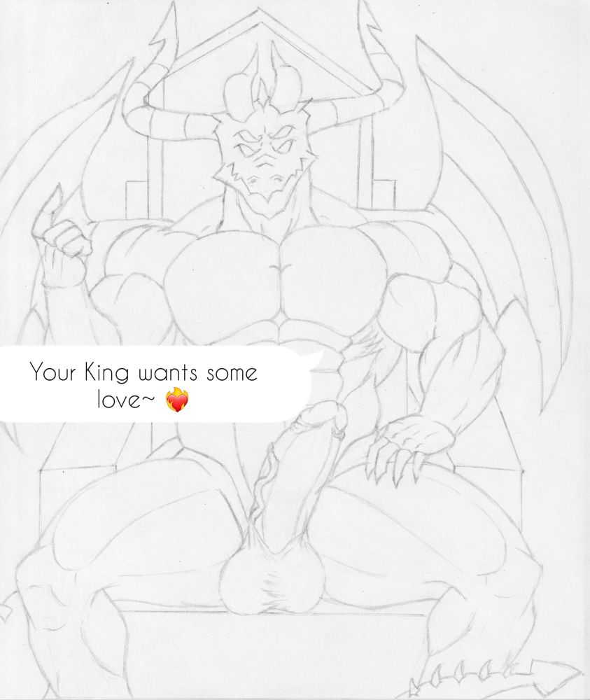 Fan art of Santan from Helluva Boss, my version is more buff and with a big meat between his legs!