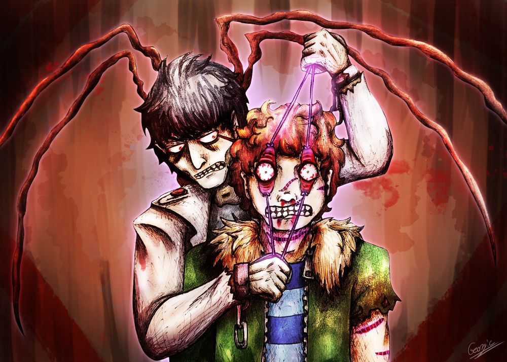 Akio forces Jeremy to open his eyes and look