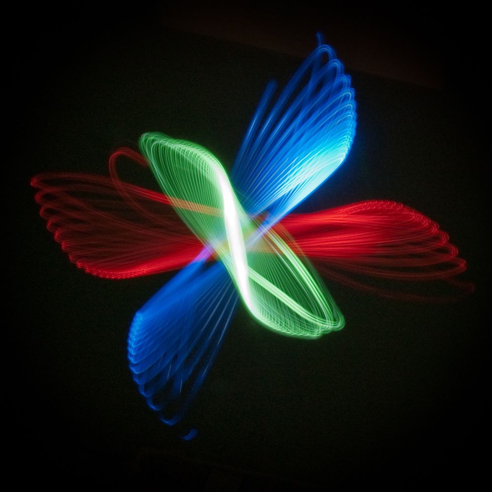 Red, green and blue light