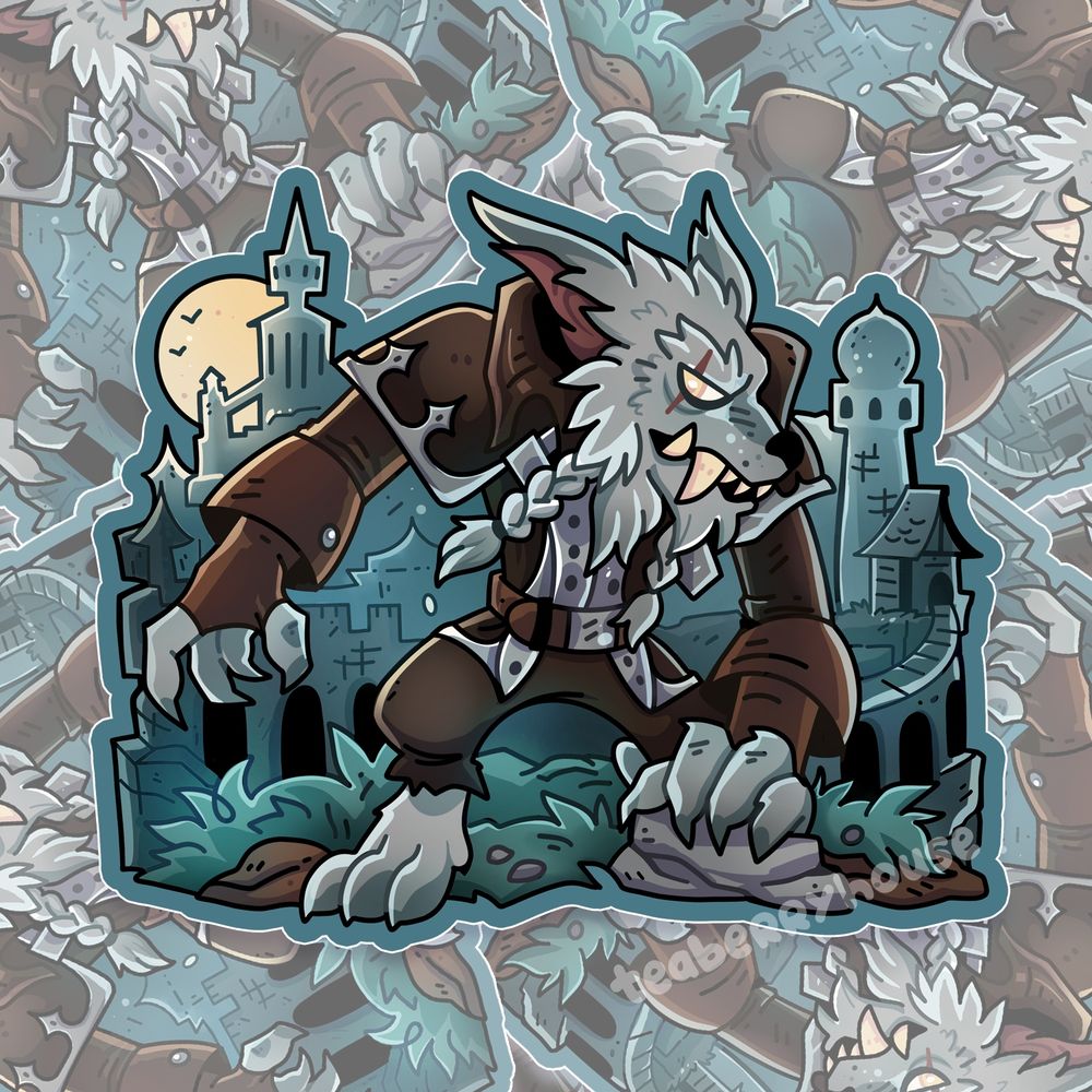 Genn Greymane Worgen sticker art