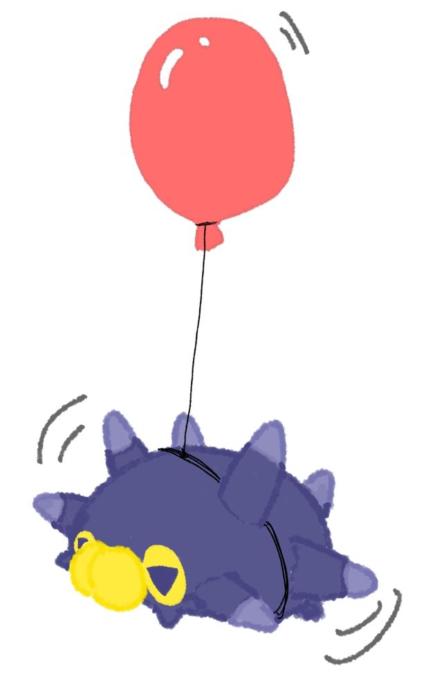 風船持ちバチンウニ(‐●●‐)