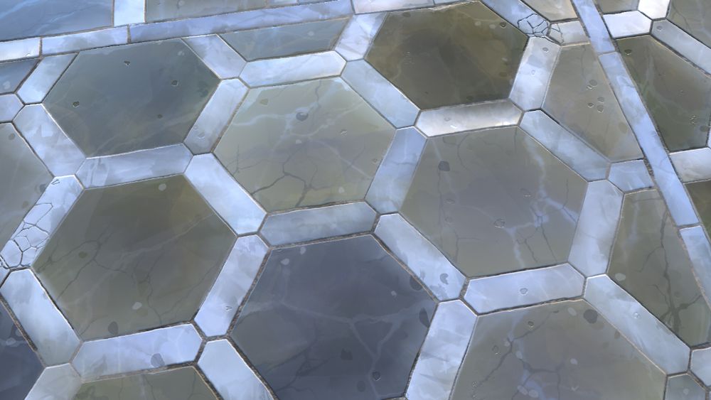 stylized marble floor material