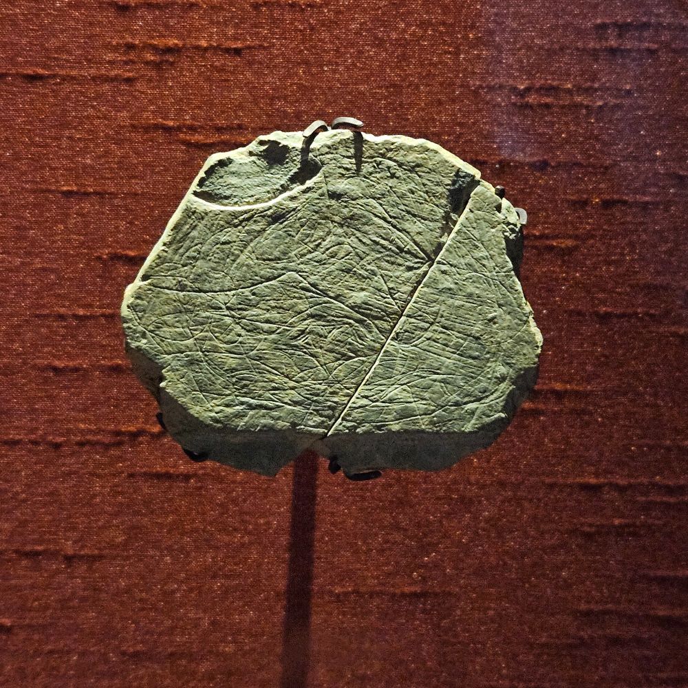 An engraved plaquette